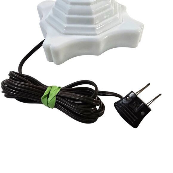 Vintage Cranberry Hobnail Glass Lamp Fenton Style Cut to Clear Shade Milk Glass - Picture 14 of 16